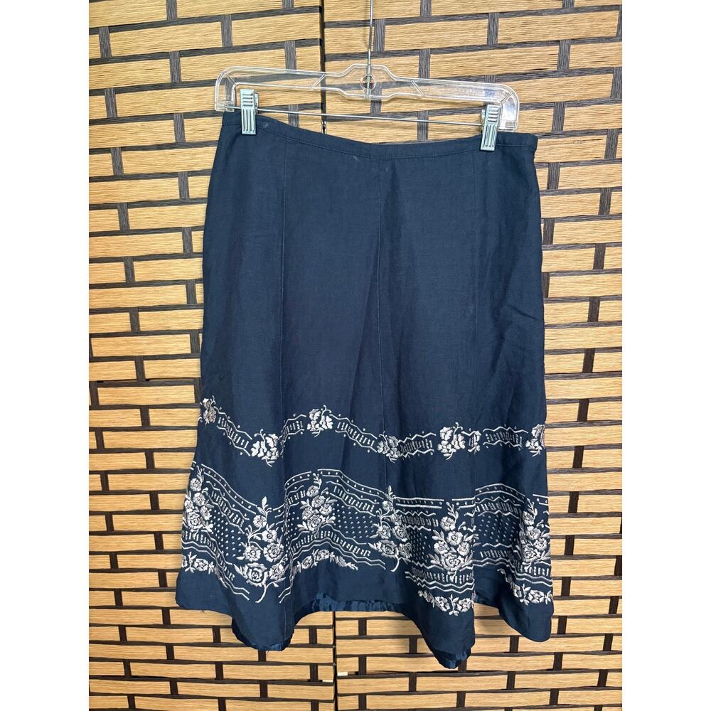 Dressbarn Blue/Gray Knee Length Skirt Size 8